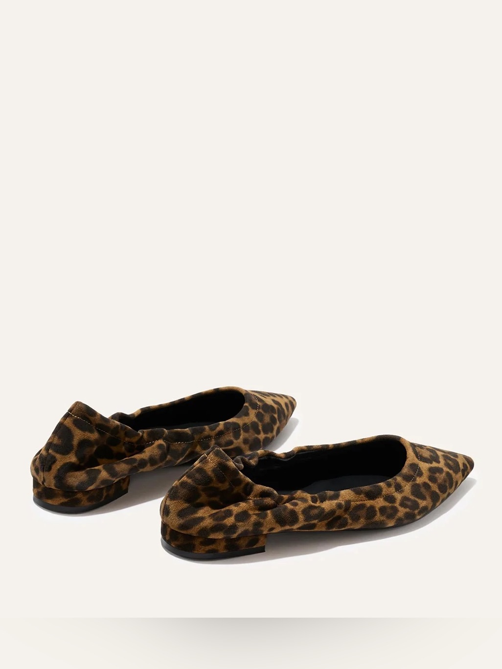 Margaux Roma Leopard-Print Pointed Ballet Flat - Brown/Black. Size 37 — image 5 of 8